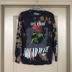 Bleached Black Long Sleeve